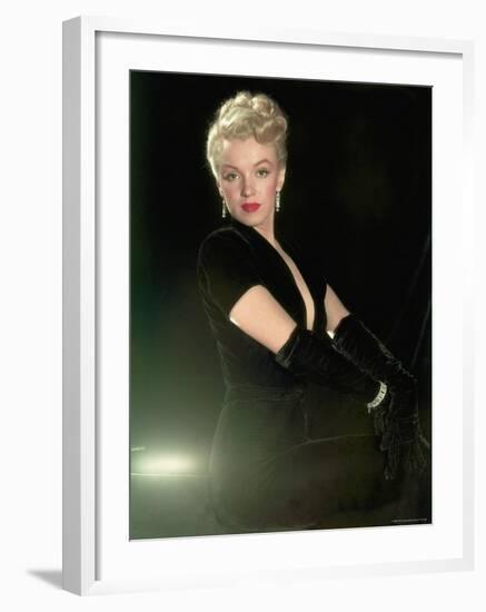 Portrait of Actress Marilyn Monroe-Ed Clark-Framed Premium Photographic Print