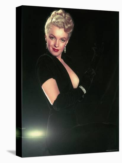 Portrait of Actress Marilyn Monroe-Ed Clark-Stretched Canvas