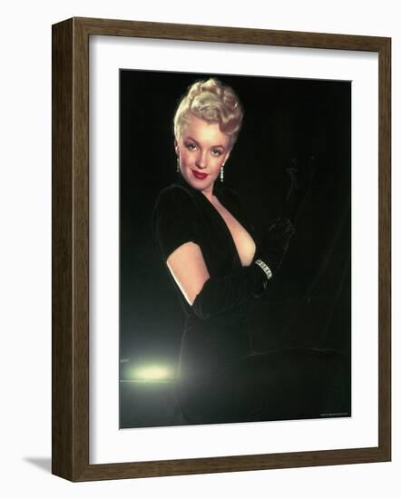 Portrait of Actress Marilyn Monroe-Ed Clark-Framed Premium Photographic Print