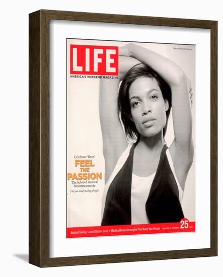 Portrait of Actress Rosario Dawson, November 25, 2005-Karina Taira-Framed Photographic Print