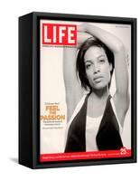 Portrait of Actress Rosario Dawson, November 25, 2005-Karina Taira-Framed Stretched Canvas