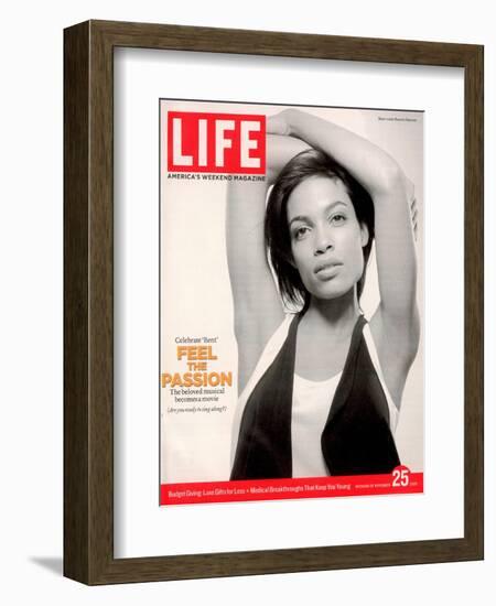 Portrait of Actress Rosario Dawson, November 25, 2005-Karina Taira-Framed Photographic Print