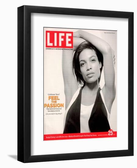 Portrait of Actress Rosario Dawson, November 25, 2005-Karina Taira-Framed Photographic Print