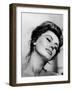 Portrait of Actress Sophia Loren with Eyes Closed-Alfred Eisenstaedt-Framed Premium Photographic Print