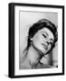 Portrait of Actress Sophia Loren with Eyes Closed-Alfred Eisenstaedt-Framed Premium Photographic Print