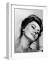 Portrait of Actress Sophia Loren with Eyes Closed-Alfred Eisenstaedt-Framed Premium Photographic Print