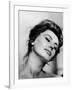 Portrait of Actress Sophia Loren with Eyes Closed-Alfred Eisenstaedt-Framed Premium Photographic Print