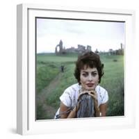 Portrait of Actress Sophia Loren-Loomis Dean-Framed Premium Photographic Print