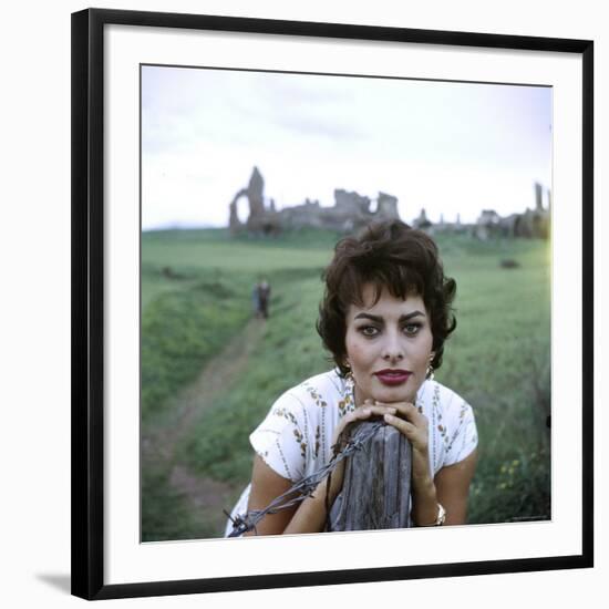 Portrait of Actress Sophia Loren-Loomis Dean-Framed Premium Photographic Print