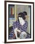 Portrait of Actress with Fan-null-Framed Giclee Print