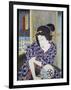 Portrait of Actress with Fan-null-Framed Giclee Print