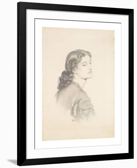 Portrait of Ada Vernon-Dante Gabriel Rossetti-Framed Premium Giclee Print