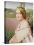 Portrait of Adelaide Mary, Mrs Philip Bedingfeld, 1859-Anthony Frederick Augustus Sandys-Stretched Canvas