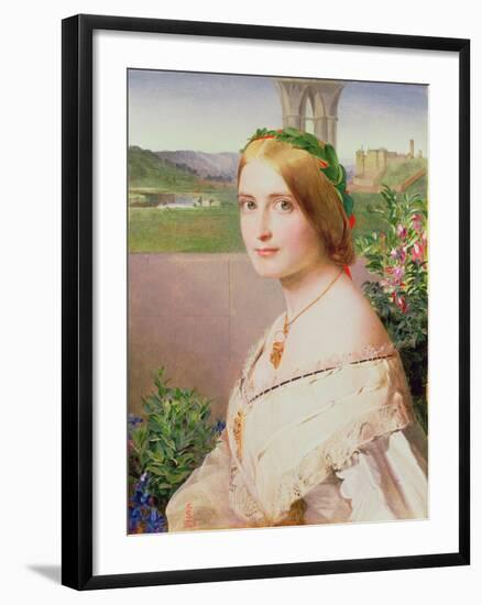 Portrait of Adelaide Mary, Mrs Philip Bedingfeld, 1859-Anthony Frederick Augustus Sandys-Framed Giclee Print