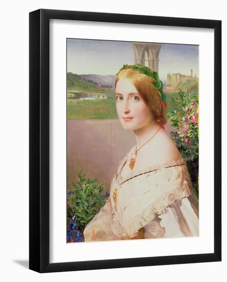Portrait of Adelaide Mary, Mrs Philip Bedingfeld, 1859-Anthony Frederick Augustus Sandys-Framed Giclee Print