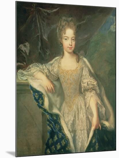 Portrait of Adelaide of Savoy (B.1685) 1697-Francois de Troy-Mounted Giclee Print