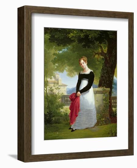 Portrait of Adelaide-Sophie Cleret, C.1817-Francois Edouard Picot-Framed Giclee Print