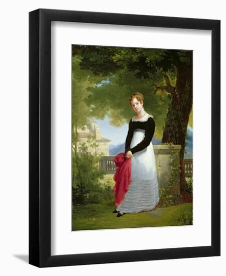 Portrait of Adelaide-Sophie Cleret, C.1817-Francois Edouard Picot-Framed Giclee Print