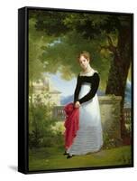 Portrait of Adelaide-Sophie Cleret, C.1817-Francois Edouard Picot-Framed Stretched Canvas