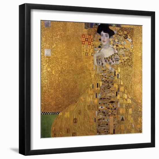 Portrait of Adele Bloch-Bauer I, 1907-Gustav Klimt-Framed Art Print