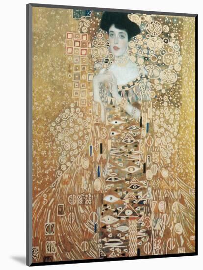 Portrait of Adele Bloch-Bauer-Gustav Klimt-Mounted Art Print