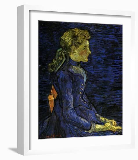 Portrait of Adeline Ravoux-Vincent van Gogh-Framed Art Print