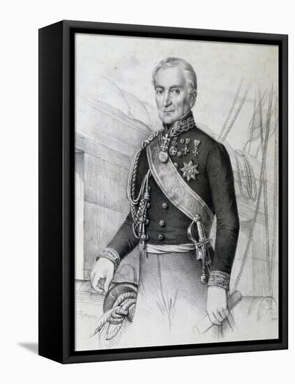 Portrait of Admiral Albini, Italy-null-Framed Stretched Canvas