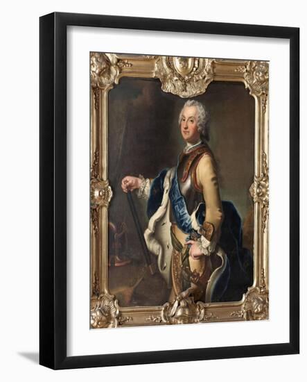Portrait of Adolph Frederick (1710-177), Crown Prince of Sweden-Antoine Pesne-Framed Giclee Print