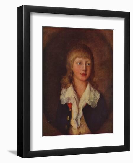 'Portrait of Adolphus, Duke of Cambridge, wearing the Windsor Uniform', 18th century-Thomas Gainsborough-Framed Giclee Print