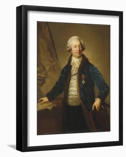 Portrait of Adrian Ivanovich Divov (1749-181), 1790S-Anton Graff-Framed Giclee Print