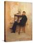 Portrait of Adriano Cecioni-Giuseppe De Nittis-Stretched Canvas