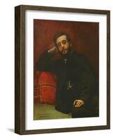 Portrait of Adrien Barthe, 1866-Leon Joseph Florentin Bonnat-Framed Giclee Print