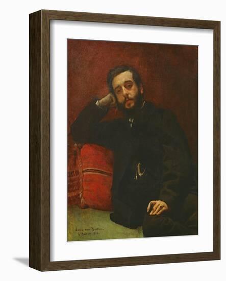 Portrait of Adrien Barthe, 1866-Leon Joseph Florentin Bonnat-Framed Giclee Print