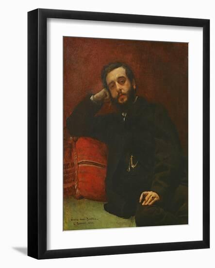 Portrait of Adrien Barthe, 1866-Leon Joseph Florentin Bonnat-Framed Giclee Print