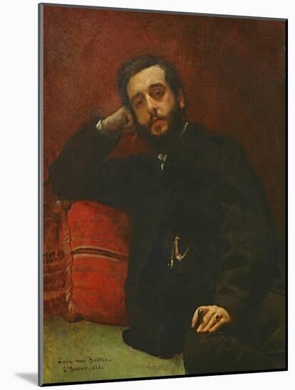 Portrait of Adrien Barthe, 1866-Leon Joseph Florentin Bonnat-Mounted Giclee Print