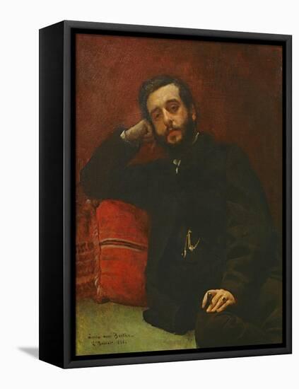 Portrait of Adrien Barthe, 1866-Leon Joseph Florentin Bonnat-Framed Stretched Canvas