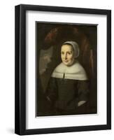 Portrait of Aeltje Denijs\-Nicolaes Maes-Framed Art Print