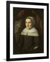 Portrait of Aeltje Denijs\-Nicolaes Maes-Framed Art Print