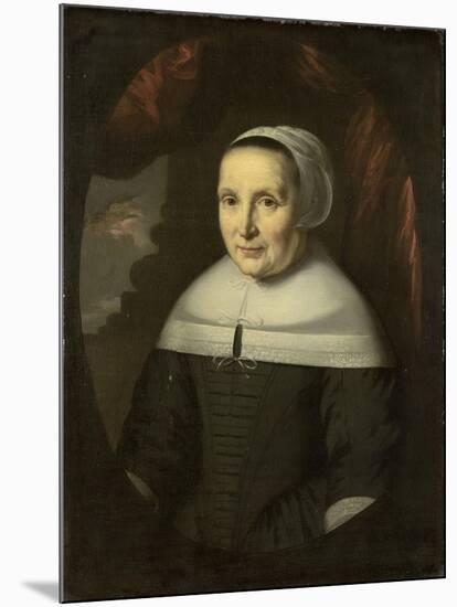 Portrait of Aeltje Denijs\-Nicolaes Maes-Mounted Art Print