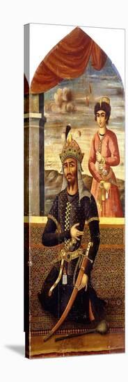 Portrait of Afrasiyab, King of Turan, C.1803-4-Mihr 'Ali-Stretched Canvas