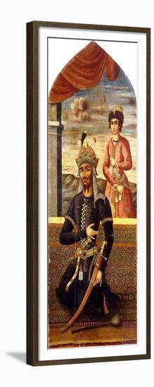 Portrait of Afrasiyab, King of Turan, C.1803-4-Mihr 'Ali-Framed Giclee Print