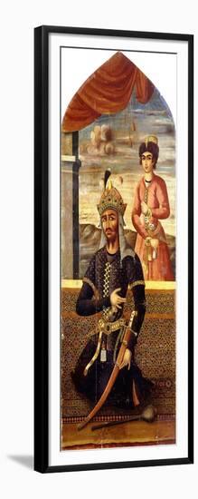 Portrait of Afrasiyab, King of Turan, C.1803-4-Mihr 'Ali-Framed Giclee Print