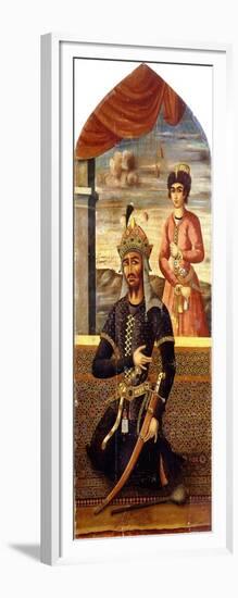 Portrait of Afrasiyab, King of Turan, C.1803-4-Mihr 'Ali-Framed Giclee Print
