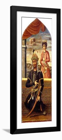 Portrait of Afrasiyab, King of Turan, C.1803-4-Mihr 'Ali-Framed Giclee Print