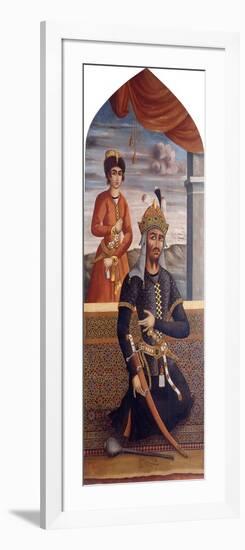 Portrait of Afrasiyab, King of Turan, C.1803-4-Mihr'Ali-Framed Giclee Print