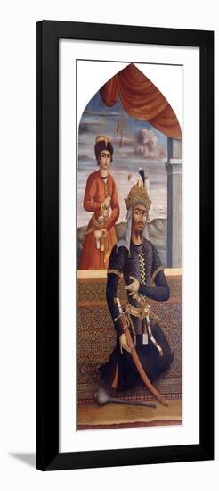 Portrait of Afrasiyab, King of Turan, C.1803-4-Mihr'Ali-Framed Giclee Print