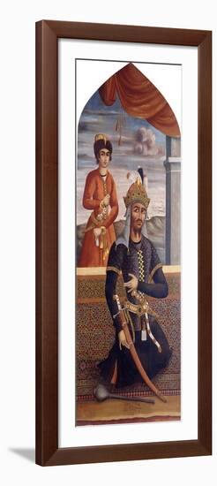 Portrait of Afrasiyab, King of Turan, C.1803-4-Mihr'Ali-Framed Giclee Print