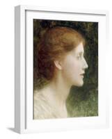 Portrait of Agnes Mallam (Mrs Edward Foster), 1921-Frank Bernard Dicksee-Framed Giclee Print