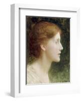 Portrait of Agnes Mallam (Mrs Edward Foster), 1921-Frank Bernard Dicksee-Framed Giclee Print