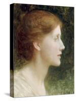 Portrait of Agnes Mallam (Mrs Edward Foster), 1921-Frank Bernard Dicksee-Stretched Canvas